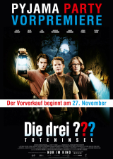 Filmplakat Pyjama Party Vorpremiere: Die drei ??? - Toteninsel