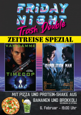 Filmplakat FRIDAY NIGHT TRASH DOUBLE - Zeitreise Spezial